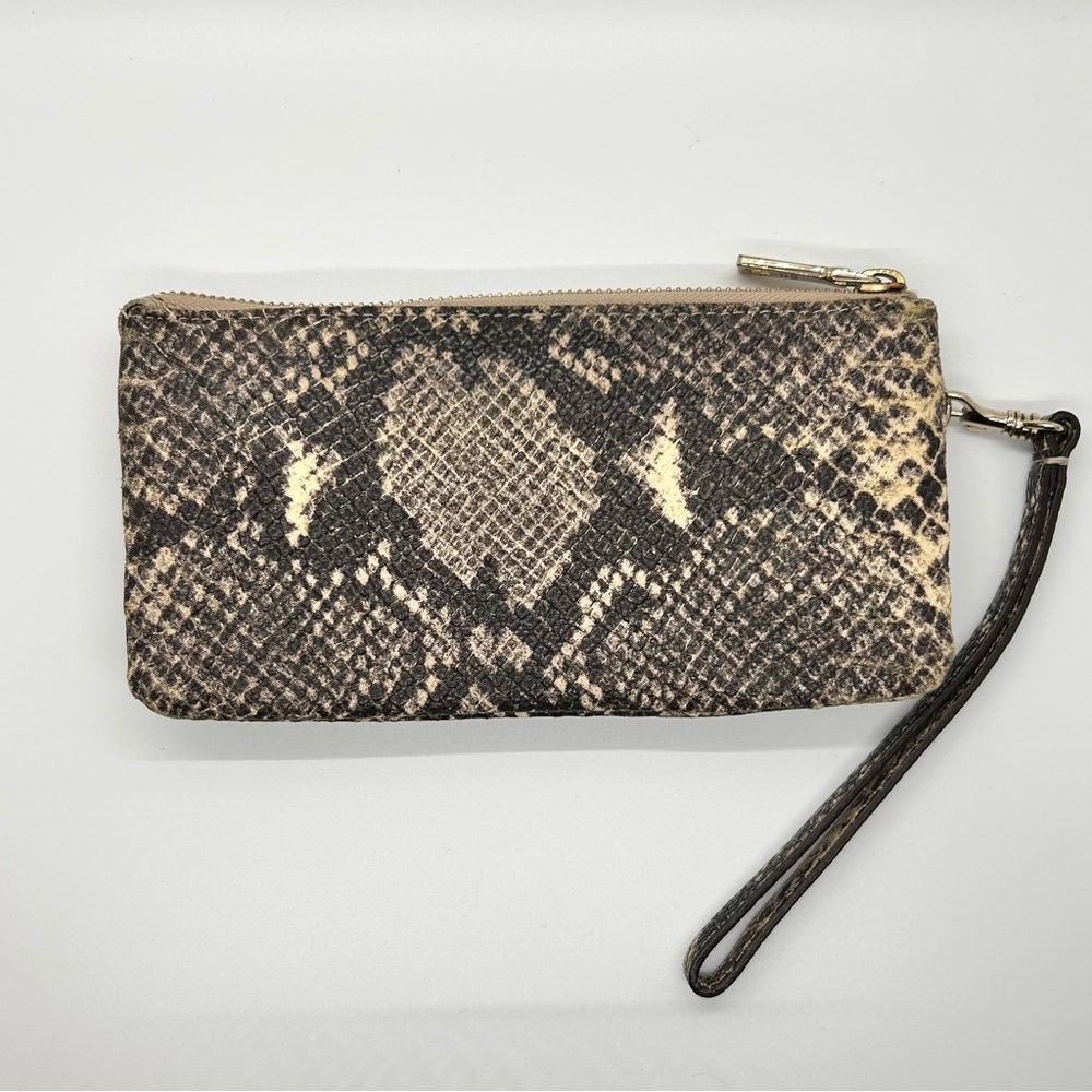 DKNY Large Leather Wristlet
Wallet Black and Cream Snake Print - Picture 3 of 16